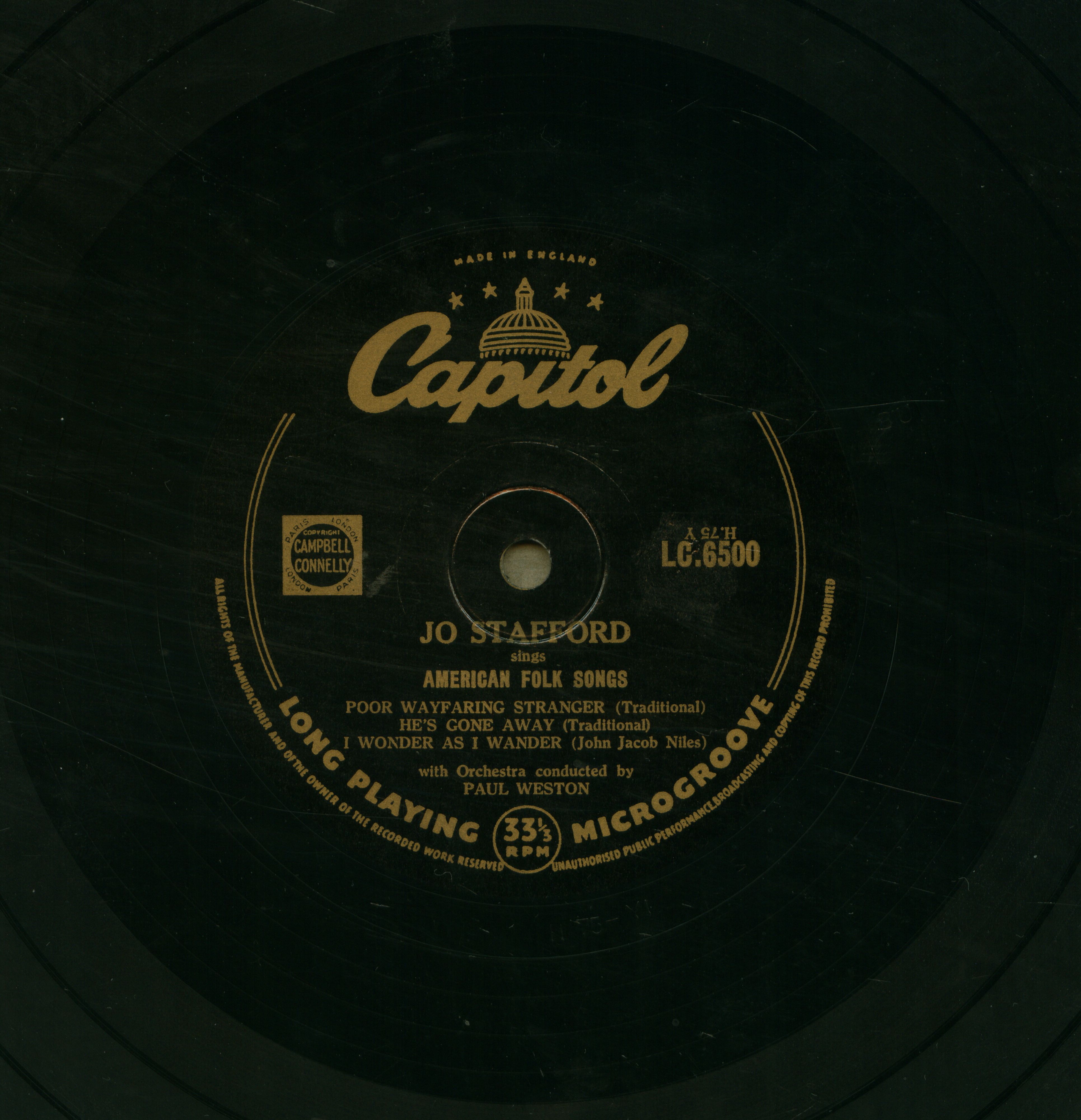 Jo Stafford sings American folk songs